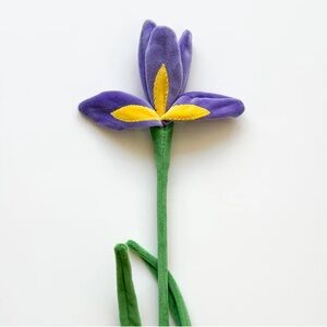 CJ HENDRY Purple and Yellow Plush Flower